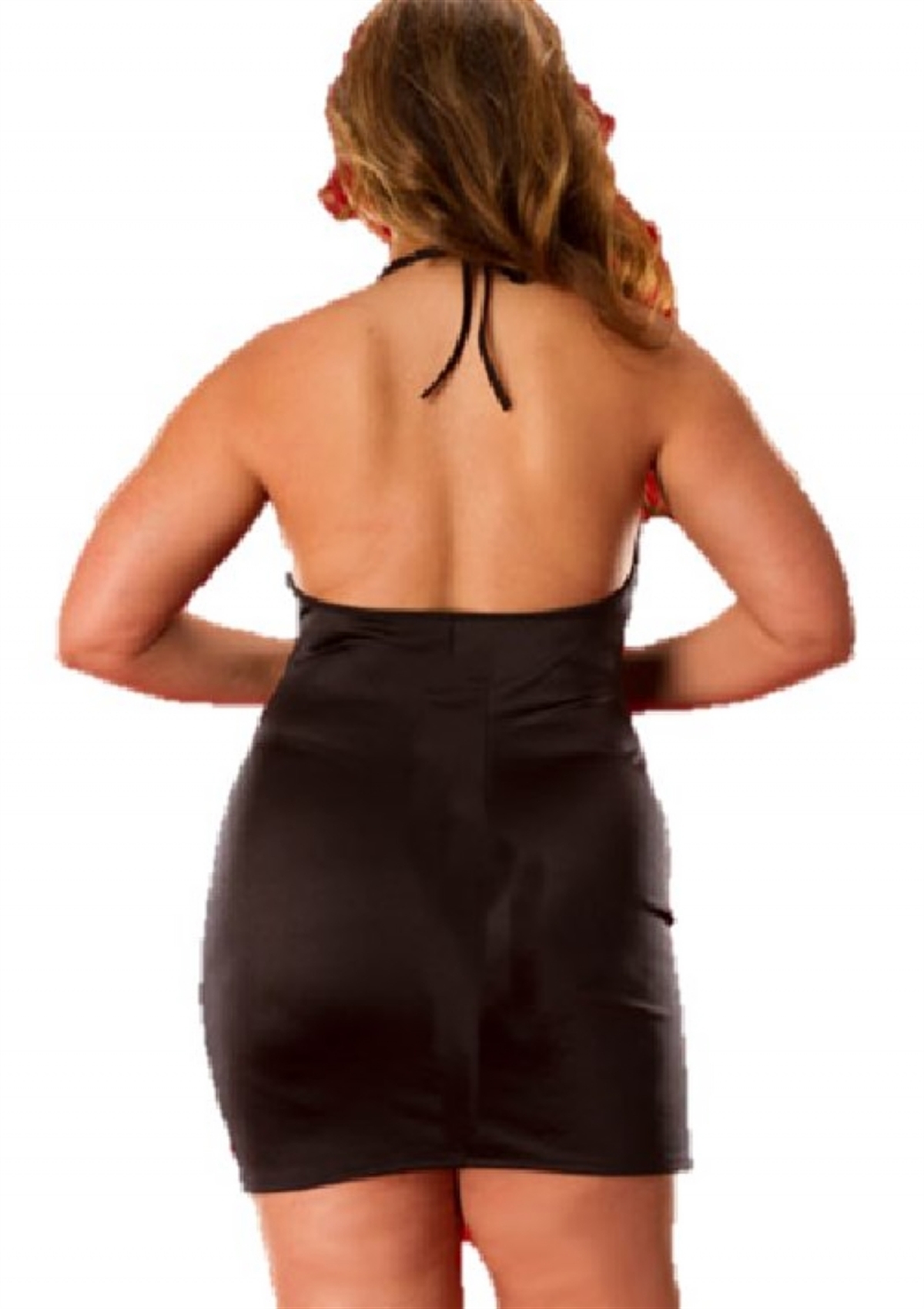 Deluxerie Vestito Corto Taglie Comode Orrla