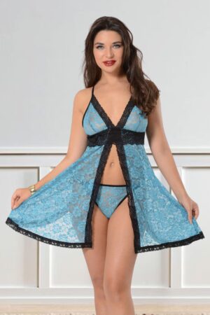 Deluxerie Completo di Babydoll Janise