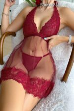 Deluxerie Completo di Camicia da Notte Kela