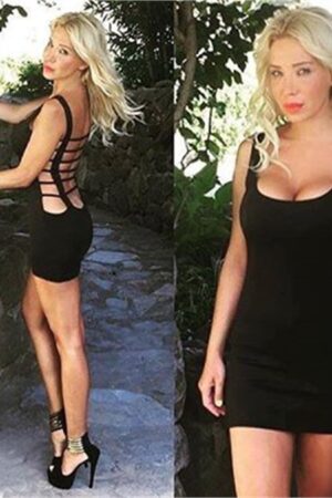 Deluxerie Vestito Corto Sera