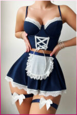 Deluxerie Costume da Cameriera Rosey