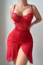 Deluxerie Completo di Camicia da Notte Amaline