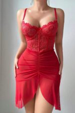Deluxerie Completo di Camicia da Notte Amaline