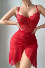 Deluxerie Completo di Camicia da Notte Amaline