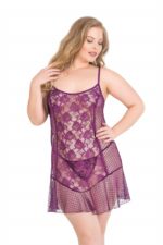 Deluxerie Completo Babydoll Taglia Comoda Posey