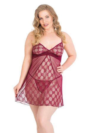Deluxerie Completo Babydoll Taglia Comoda Primrose